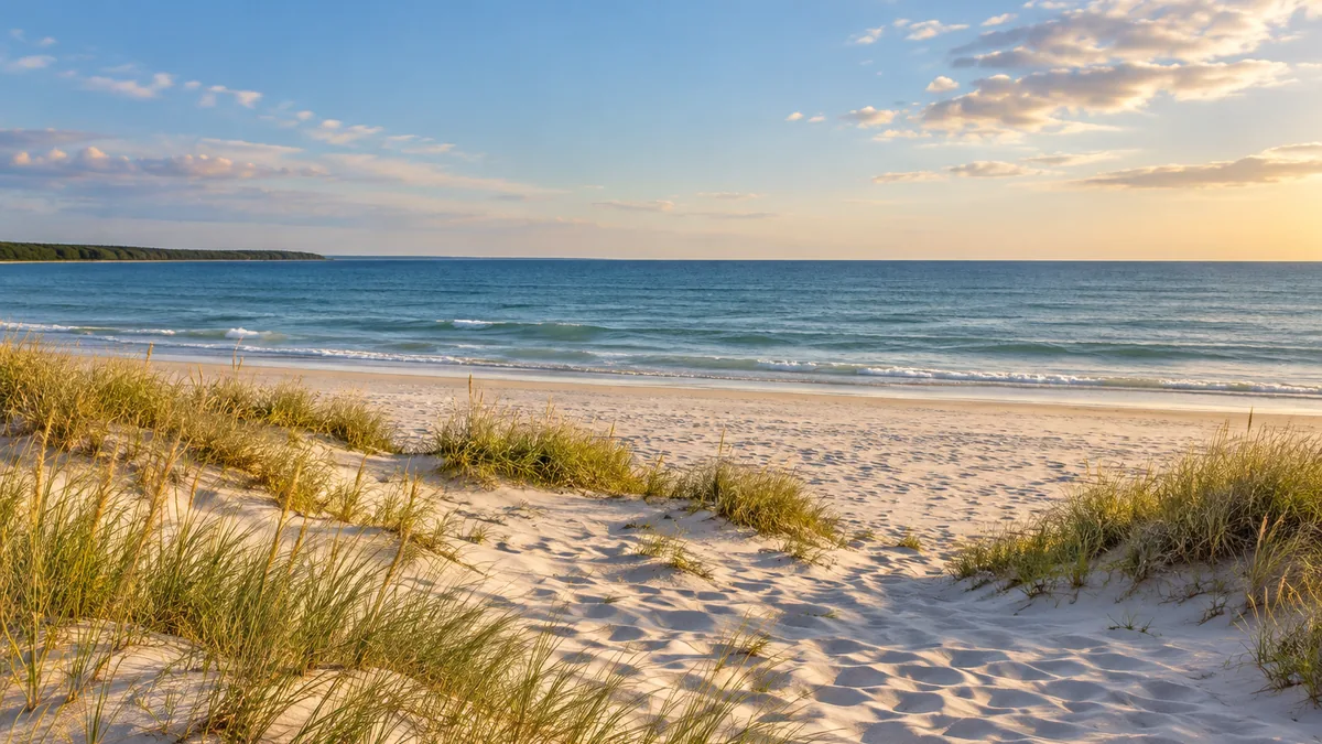 Plage de Sudersand sur l’île de Fårö en Suède