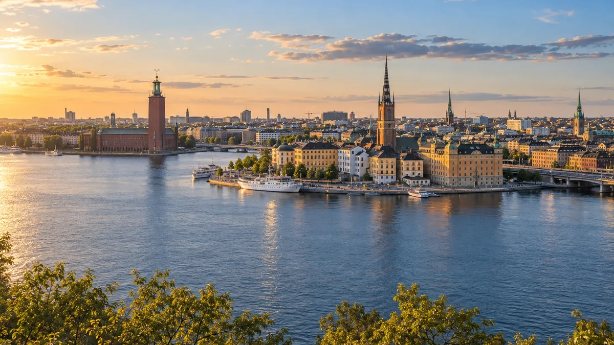 Vue sur les quartiers de Stockholm depuis les hauteurs de Södermalm