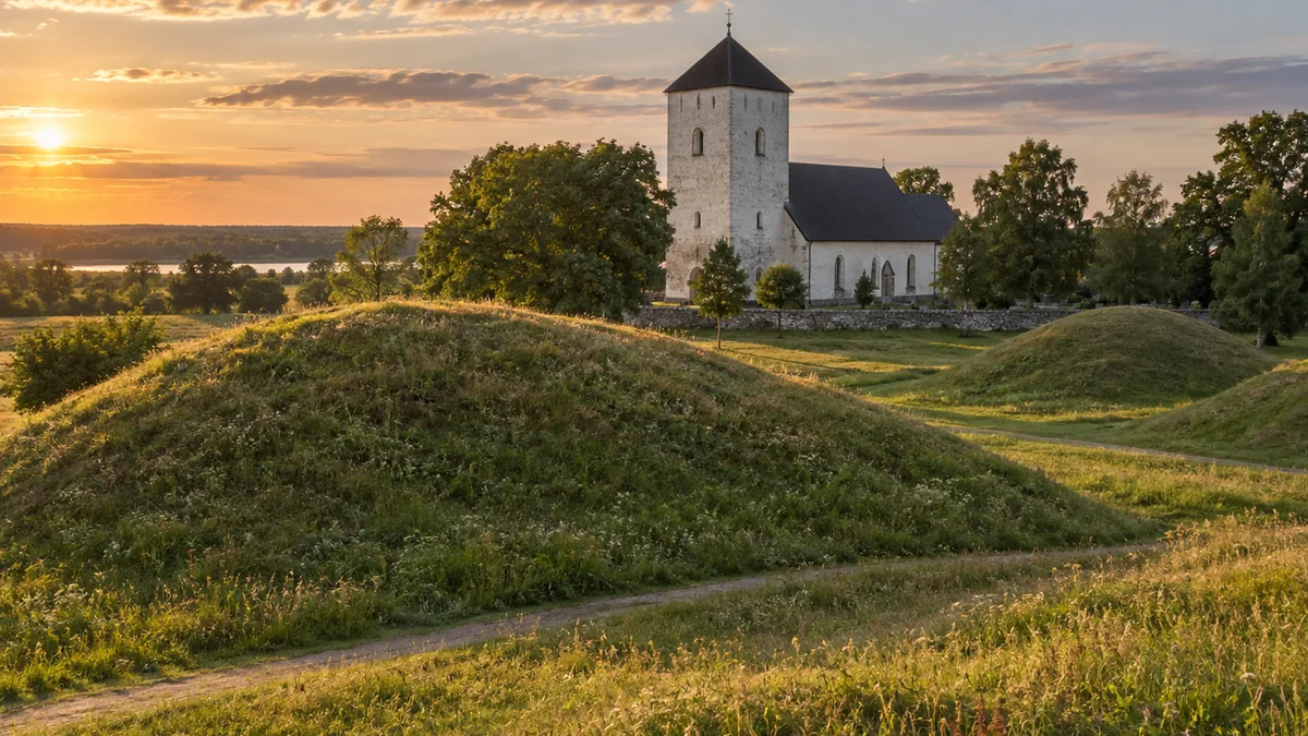 Église de Gamla Uppsala sur l’ancien site religieux d’Uppsala